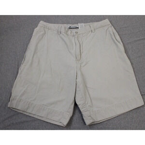 Columbia Shorts Mens Beige Size 36 100% Cotton Chino 10" Inseam